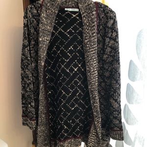 Black and Maroon cardigan LIKE NEW